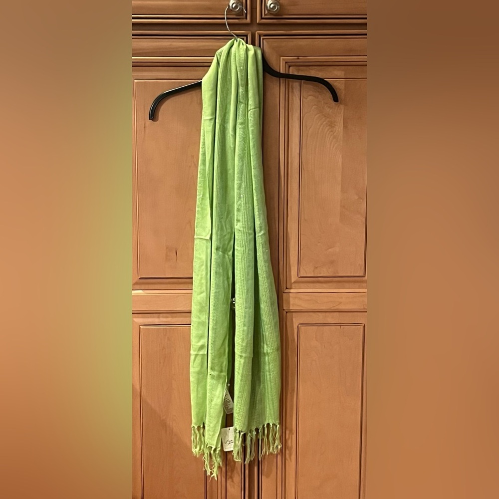 NWT Free People Sequin Shimmer Fringe Scarf - Picture 4 of 9